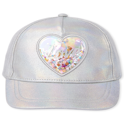 

Girls Shakey Heart Baseball Hat - Multi - The Children's Place