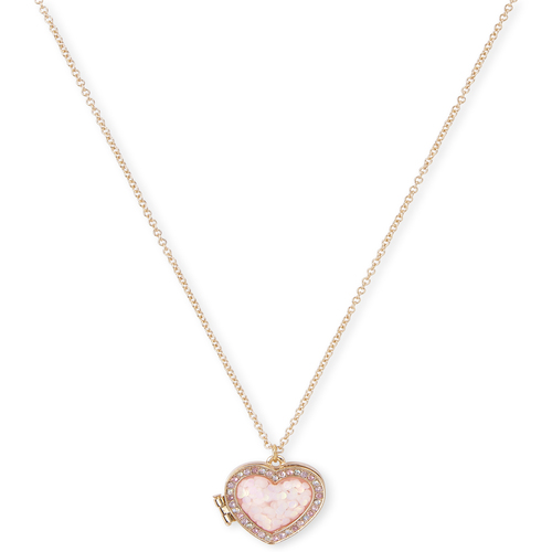 

Girls Rhinestud Heart Locket Necklace - Multi - The Children's Place