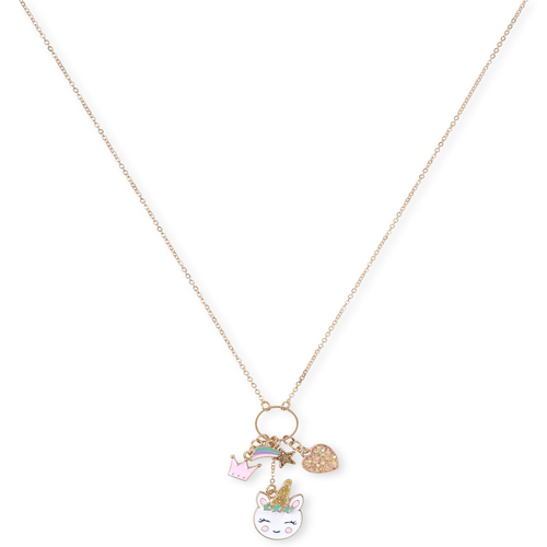 

Girls Glitter Unicorn Necklace - Multi - The Children's Place