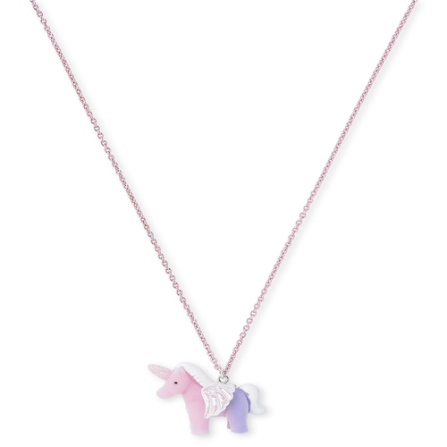

Girls Flocked Pegasus Necklace - Multi - The Children's Place
