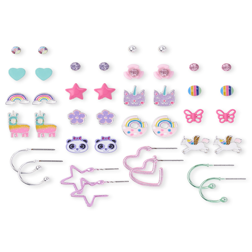 

Girls Glitter Unicorn Earrings 20-Pack - Multi - The Children's Place