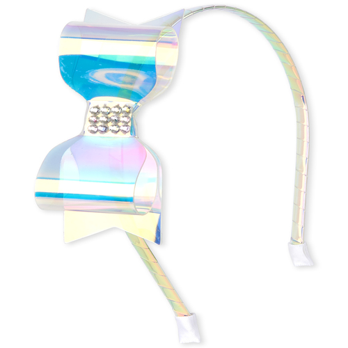 

Girls Holographic Bow Headband - Multi - The Children's Place