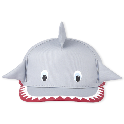 

Baby Boys Toddler Boys Shark Baseball Hat - Gray - The Children's Place