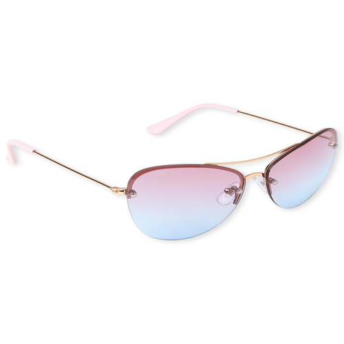 

Girls Ombre Aviator Sunglasses - Metallic - The Children's Place