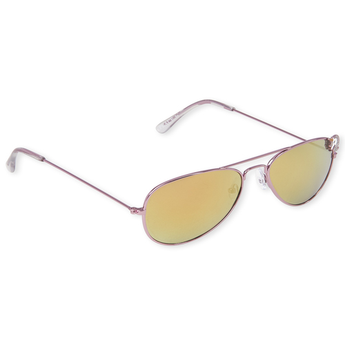 

Girls Glitter Unicorn Aviator Sunglasses - Pink - The Children's Place