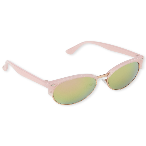 

Girls Glitter Retro Sunglasses - Pink - The Children's Place