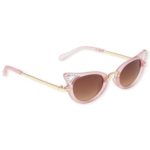 

Girls Rhinestud Cat Eye Sunglasses - Pink - The Children's Place