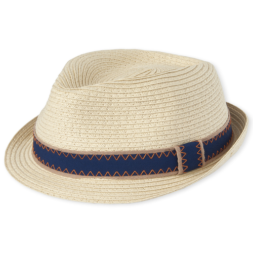 

Baby Boys Toddler Boys Striped Fedora - Gray Hat - The Children's Place