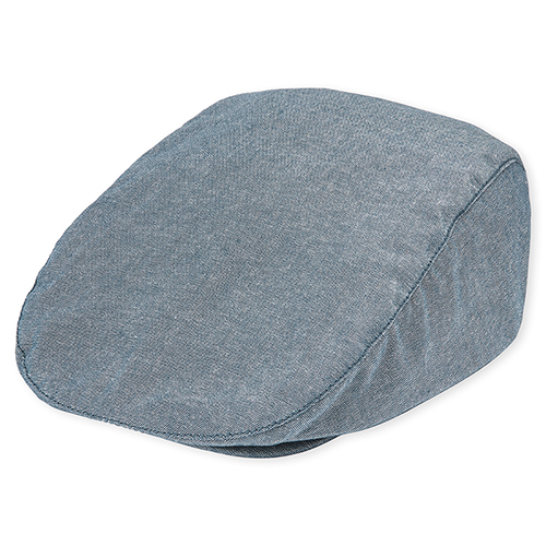 

Newborn Baby Boys Chambray Newsboy Hat - Blue - The Children's Place