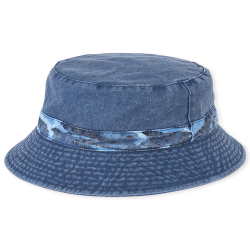 

Boys Boys Camo Denim Bucket Hat - Blue - The Children's Place