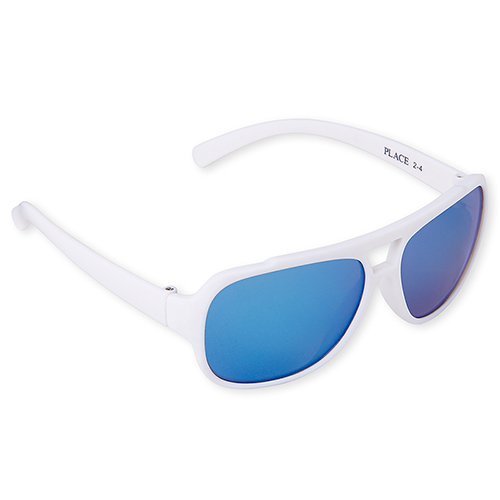

Baby Boys Toddler Boys Aviator Sunglasses - White - The Children's Place