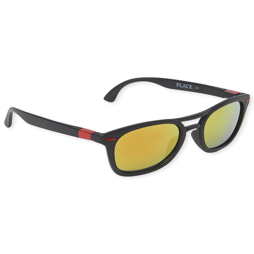 

Baby Boys Toddler Boys Colorblock Retro Sunglasses - Black - The Children's Place
