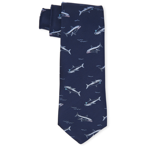 

Boys Boys Shark Tie - Blue - The Children's Place