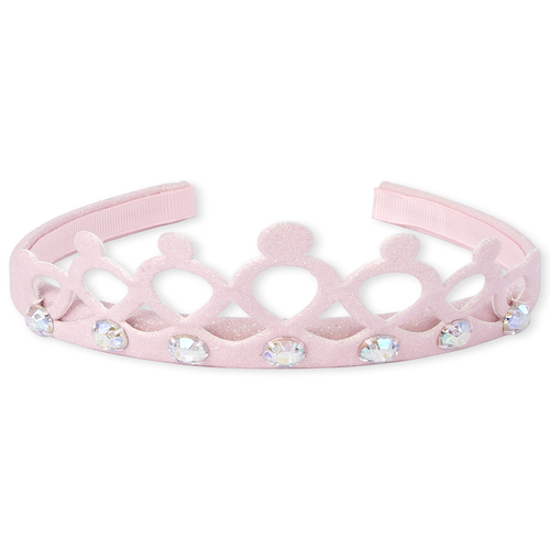 

Baby Girls Toddler Jeweled Glitter Crown Headband - Pink - The Children's Place