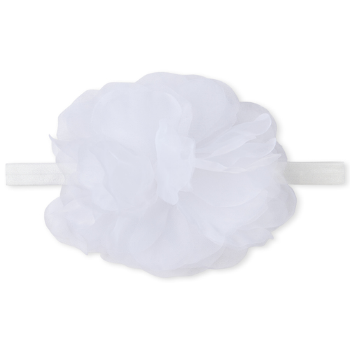 

Baby Girls Toddler Flower Headwrap - White - The Children's Place