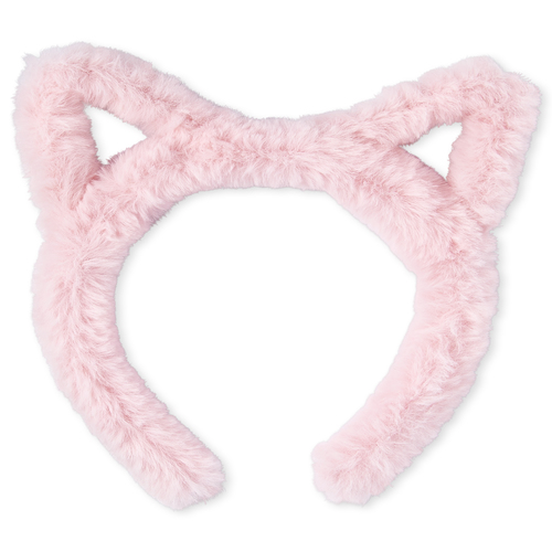 

Baby Girls Toddler Faux Fur Cat Ears Headband - Pink - The Children's Place