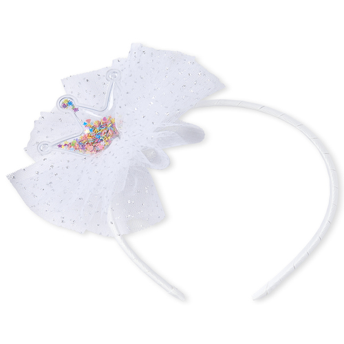 

Baby Girls Toddler Shakey Crown Headband - White - The Children's Place