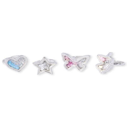 

Girls Shakey Adjustable Ring 4-Pack - Multi - The Children's Place