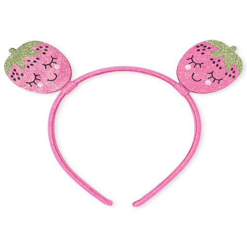 

Baby Girls Toddler Glitter Strawberry Headband - Pink - The Children's Place