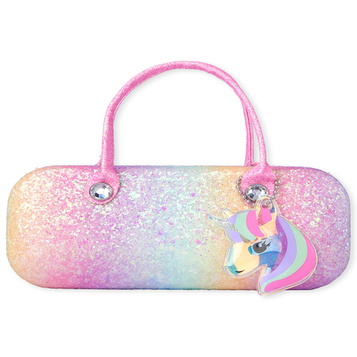 

Girls Glitter Rainbow Unicorn Sunglasses Case - Multi - The Children's Place