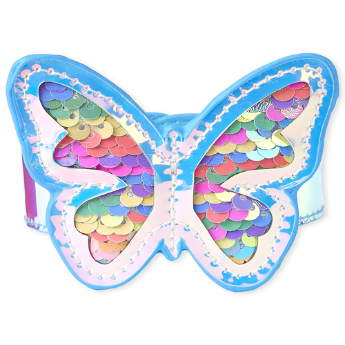 

Girls Holographic Flip Sequin Butterfly Slap Bracelet - Multi - The Children's Place