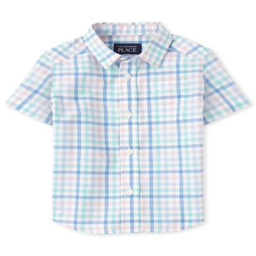 Sister Matching Available FREE SHIPPING 6m-4T Boys Blue Button-On