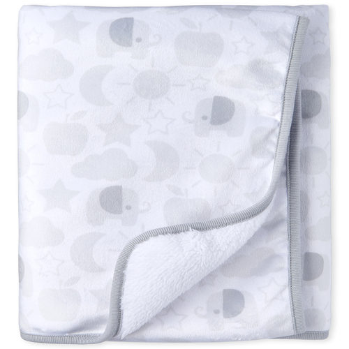 

Newborn Unisex Baby Elephant Cozy Blanket - Gray - The Children's Place