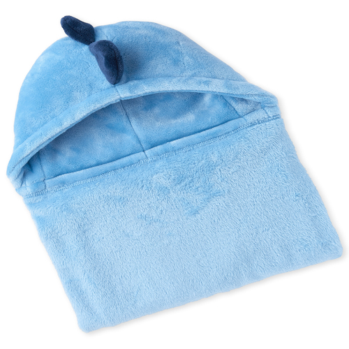 

Newborn Baby Boys Dino Cozy Blanket - Blue - The Children's Place