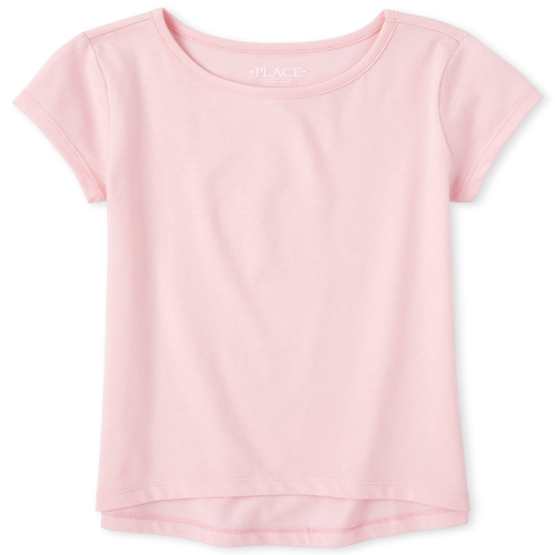 

Girls Basic Layering Tee - Pink T-Shirt - The Children's Place