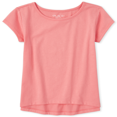 

Girls Basic Layering Tee - Orange T-Shirt - The Children's Place