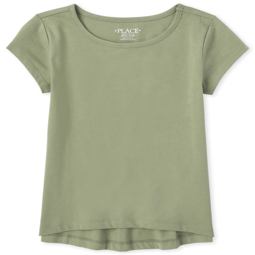 

Girls Basic Layering Tee - Green T-Shirt - The Children's Place