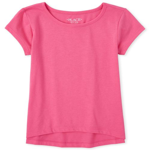 

Girls Basic Layering Tee - Pink T-Shirt - The Children's Place