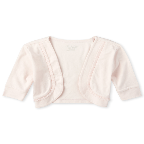 

Girls Ruffle Shrug - Pink - The Children's Place