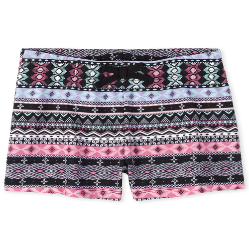 

Girls Mix And Match Print Shorts - Black - The Children's Place