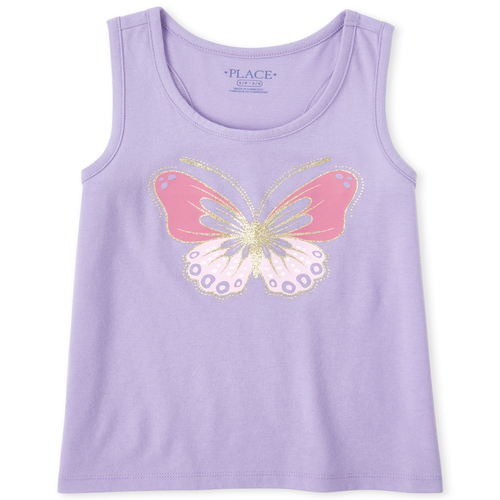 

Girls Mix And Match Glitter Racerback Tank Top - Purple - The Children's Place