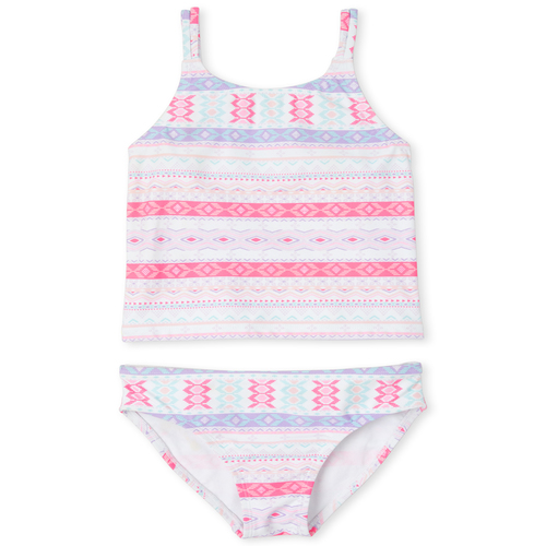 

Girls Print Tankini Swimsuit - White - The Children's Place