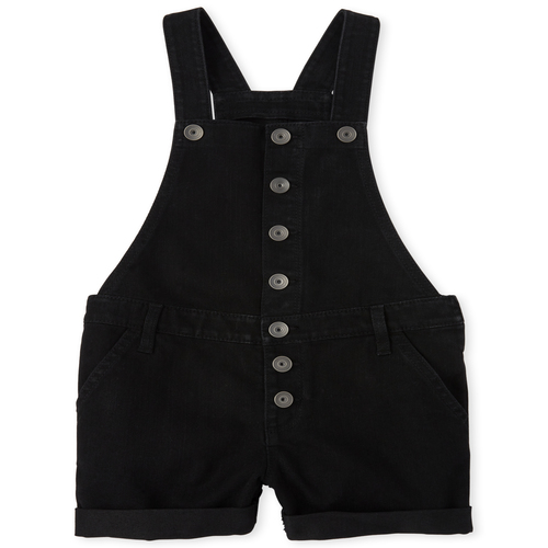 

Girls Roll Cuff Denim Shortalls - The Children's Place