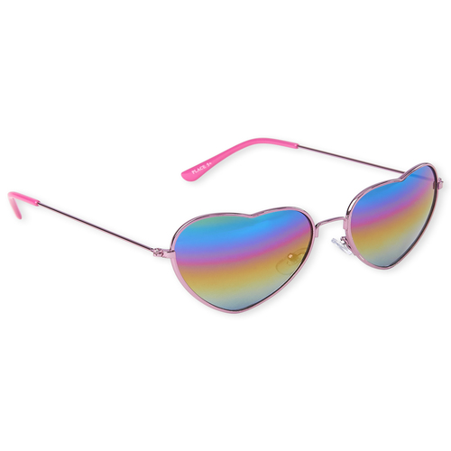 

Girls Rainbow Ombre Heart Sunglasses - Pink - The Children's Place