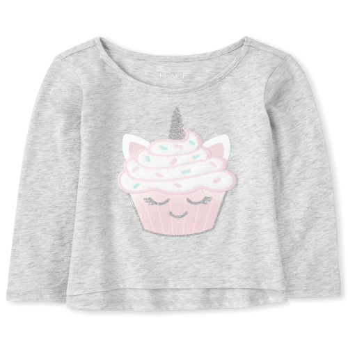 

s Baby And Toddler Faux Fur Top - Gray - The Children's Place