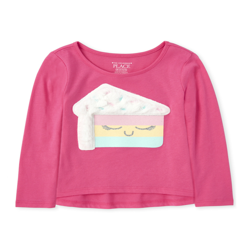 

s Baby And Toddler Faux Fur Top - Pink - The Children's Place