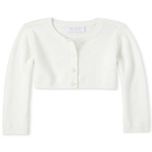 

s Toddler Cardigan - White Sweater - The Children's Place