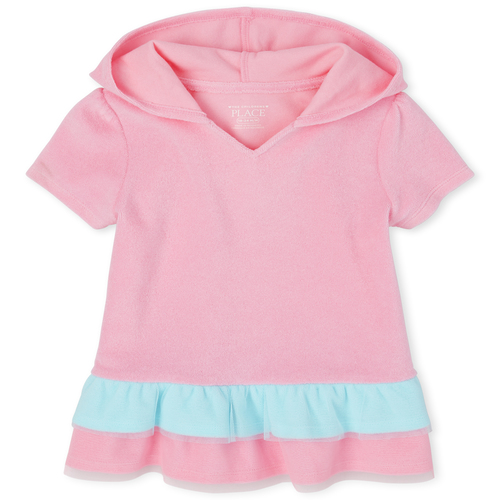 

Newborn Baby And Toddler Peplum Cover Up - Pink - The Children's Place