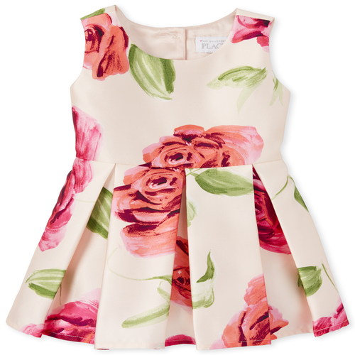 

s Toddler Rose Matching Pleated Dress - Pink - The Children's Place