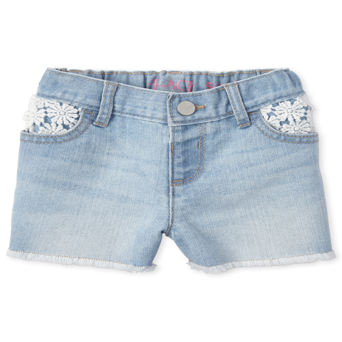 

s Baby And Toddler Crochet Denim Shortie Shorts - The Children's Place