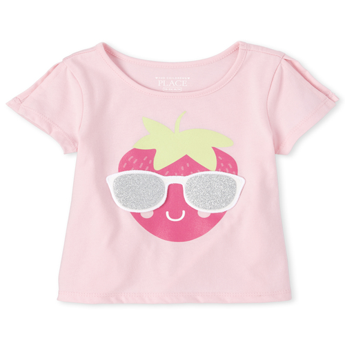 

s Baby And Toddler Glitter Peek-A-Boo Top - Pink - The Children's Place