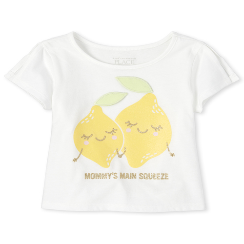 

s Baby And Toddler Glitter Peek-A-Boo Top - White - The Children's Place