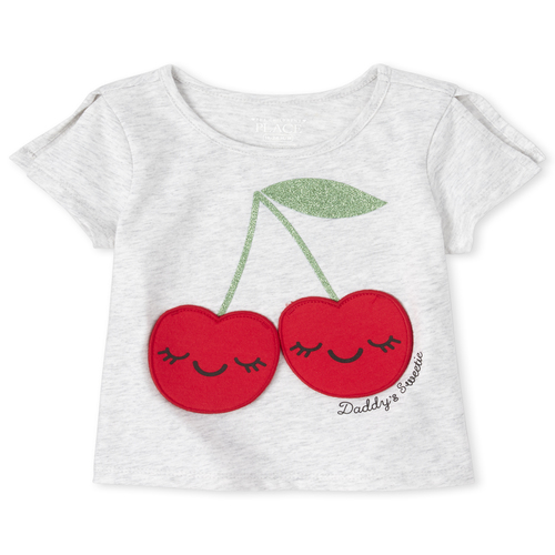 

s Baby And Toddler Glitter Peek-A-Boo Top - Gray - The Children's Place
