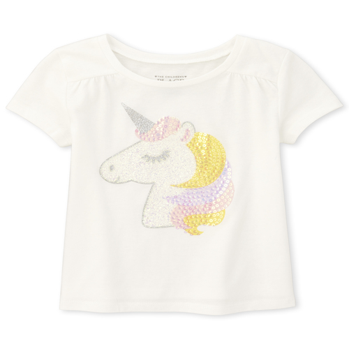 

s Baby And Toddler Embellished Top - White - The Children's Place
