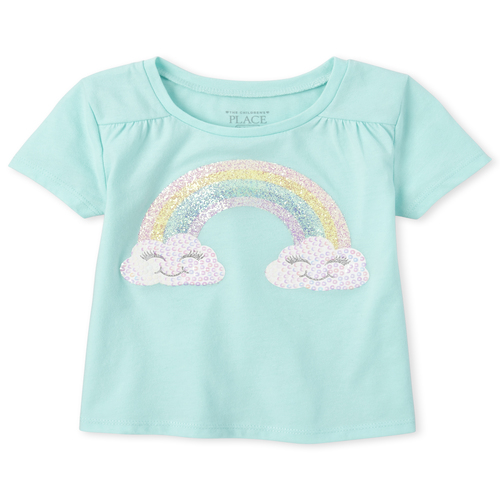 

s Baby And Toddler Embellished Top - Blue - The Children's Place