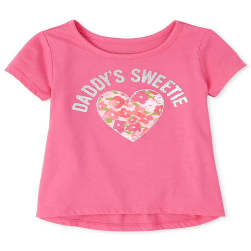 

s Baby And Toddler Glitter Top - Pink - The Children's Place